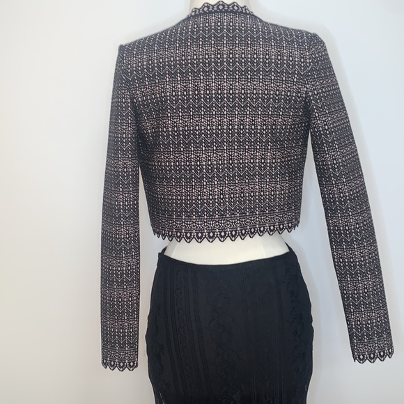 🎉Host Pick 🛍️ Alaia Paris NWT $2,265 Cropped Jacket w/Rose Gold Metallic size 36 - Picture 10 of 10